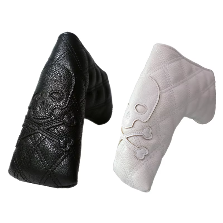 OEM Golf Blade Putter Cover Golf Head Cover Pu Ādas Izšūti Logo Golfa Putter Galvas Apvalki